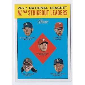  2012 Topps Heritage NL Strikeout Leaders #9 Clayton 