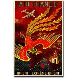 Lucien Boucher Air France Orient Extreme Canvas Art  