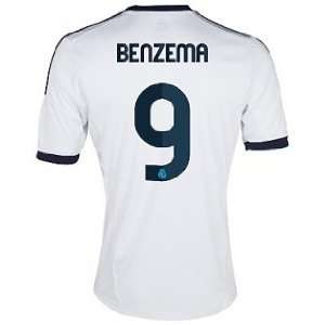  2012 13 Real Madrid Home (Benzema 9) Soccer Jersey Size M 