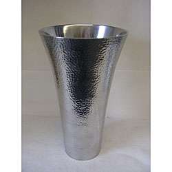 Hammered Shiny Metal Vase (Set of 2)  