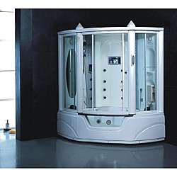   Steam Shower Jacuzzi Whirlpool Tub Combo with LCD TV  