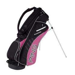 Ping Womens 4 Under Black/ Pink Golf Stand Bag  