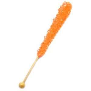 Rock Candy Crystal Sticks Orange 12ct.  Grocery & Gourmet 