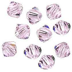   Crystal 4 mm Rosaline Bicone Beads (Case of 50)  