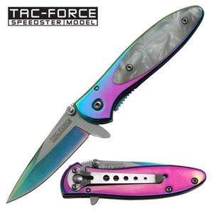  Ti Treated Simulated Mother of Pearl Handle Pocket Knife 