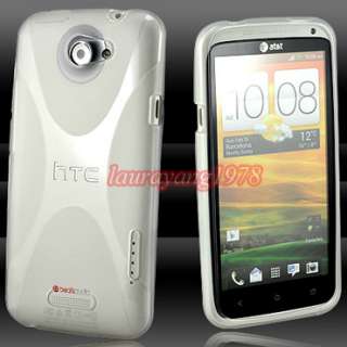   GEL SOFT SILICONE RUBBER SKIN CASE COVER fr HTC ONE X / ONE XL  