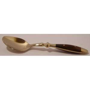  Coffee Spoon 11cm Long Bronze Rose wood Guaranteed quality 