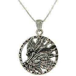 Peter Stone Collection Silver Jody Bergsma Butterfly Fairy Necklace