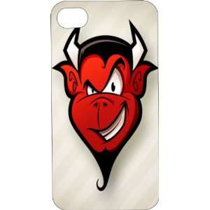  Rubber Case Custom Designed Cartoon Devil iPhone Case for iPhone 4 