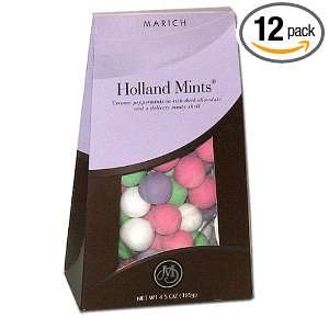 Marich Holland Mints Chocolate, 4.5 Ounce (Pack of 12)