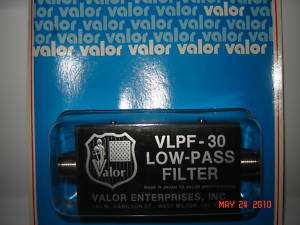 Cb Ham Radio Low Pass TVI Filter Model VLPF 30 Valor  