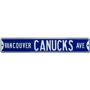  Vancouver Canucks Ave Street Sign