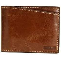 Fossil Mens Aidan Leather Traveler Wallet  Overstock