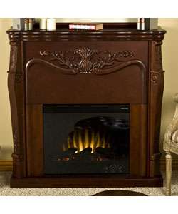 Vienna Mahogany Electric Fireplace with Remote  