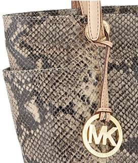 Michael Kors Jet Set Top Zip Tote Handbag, Dark Sand  