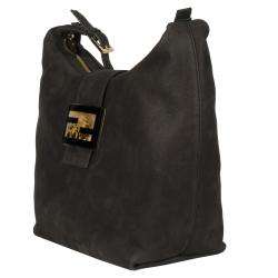 Fendi Forever Brown Calf Leather Hobo Bag  Overstock