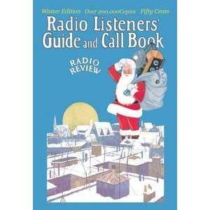  Vintage Art Giant Santa with Radio Components in His Sack 