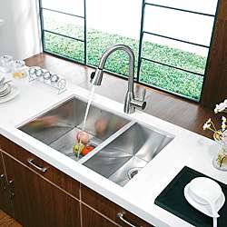   Undermount 29 inch Stainless Steel Kitchen Sink and Single hole Faucet