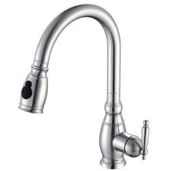 Kraus 100 percent Stainless Steel Pullout Kitchen Faucet  Overstock 
