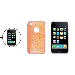  Red Hard Plastic Glittery Back Hole Case for iPhone 3G Electronics