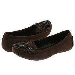 Naturalizer Roberts Oxford Brown Suede Flats  