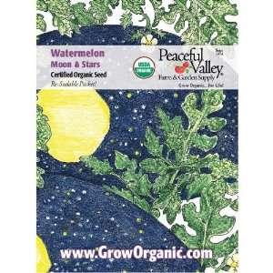    Organic Watermelon Seed Pack, Moon & Stars: Patio, Lawn & Garden