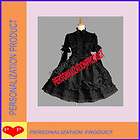 Victorian Gothic Lolita stunning lace Cosplay Knee Length black/white 