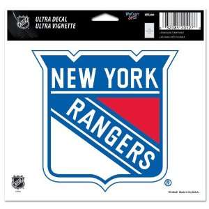  New York Rangers Ultra decals 5 x 6   Logo Sports 