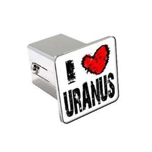  I Heart Uranus   Chrome 2 Tow Trailer Hitch Cover Plug 