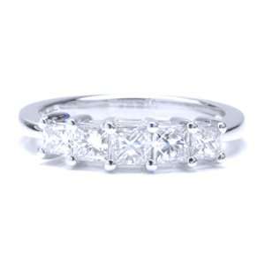   Stone Princess Diamond Platinum, Annivesary / Wedding Ring Jewelry