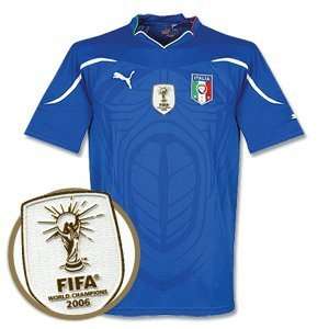  10 11 Italy Home Jersey + FIFA 2006 World Cup Winners Patch 