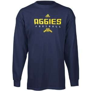   Aggies Navy Blue Sideline Long Sleeve T shirt