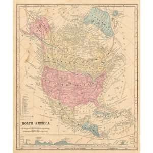 Smith 1860 Antique Map of North America