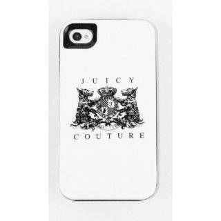 Juicy Couture Durable 3 Layers Crest Case for Iphone 4 White+free 