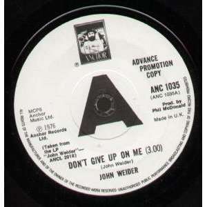  DONT GIVE UP ON ME 7 INCH (7 VINYL 45) UK ANCHOR 1976 