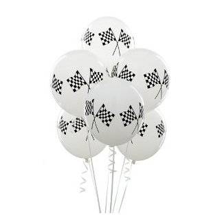  Latex Balloons   Racing Flags   Package of 10 [Toy] Toys 