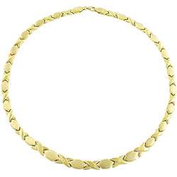 10k Yellow Gold Hugs and Kisses Necklace  