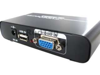 Port VGA Splitter Box for PC to Monitor +3 VGA Cables  
