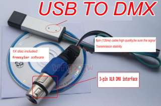 Brand New USB to DMX Interface converter adapter  