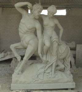 Hand Carved Centaur Statue, Greek Mythology  