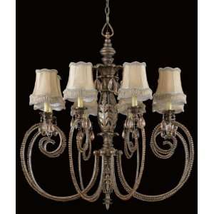  Mardis Gras Collection Silver and Gold Finish Chandelier 
