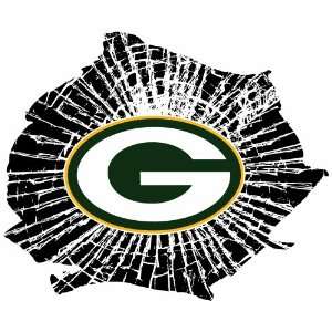  Green Bay Packers ShatteredAuto Decal (8 x 6 Inch) Sports 