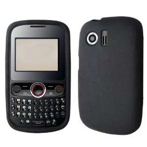   Pinnacle M635 Cell Phone Solid Black Silicon Skin Case: Cell Phones
