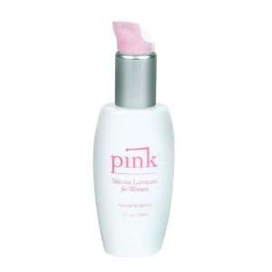  Pink silicone lube 1.7 oz plastic bottle