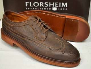 New Florsheim Mens Shoes Veblen Limited Edition Wing Tip Lace Brown $ 