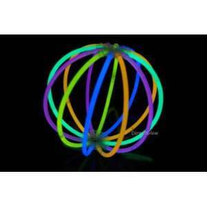   of 5 Assorted Glow Stick Ball  60 sticks + 10 connectors: Toys & Games
