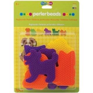  Perler 22655 Perler Fun Fusion Bead Pegboards 7/Pkg: Toys 