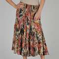Grace Elements Womens Floral Paisley Cotton Skirt Was: $ 