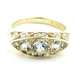   Aquamarine Ring   Size 10   Finger Sizes 5 to 12 Available Jewelry