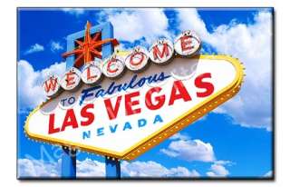 Las Vegas Welcome Sign   Nevada Souvenir Fridge Magnet  